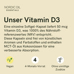 Nordic Oil Vitamin D3 Kapseln