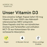 Nordic Oil Vitamin D3 Kapseln
